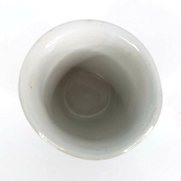 Vintage Brown White Stoneware Pottery Custard Cup 9091 USA Dessert Berry Dish - Picture 2 of 5